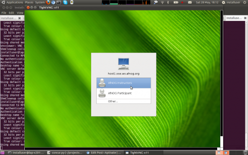 VNC graphical login on a FreeBSD virtual machine host